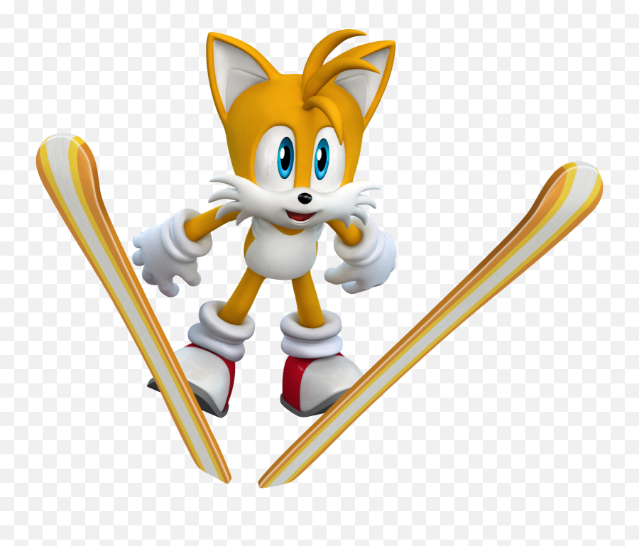 Mario Sonic - Mario And Sonic At The Olympic Winter Games Tails Render Png,Tails Transparent