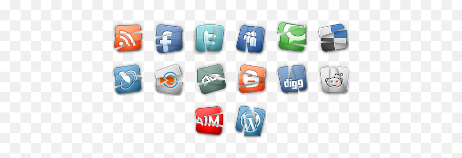 Social Media Icons Icon Set - Technology Applications Png,Social Icon Set