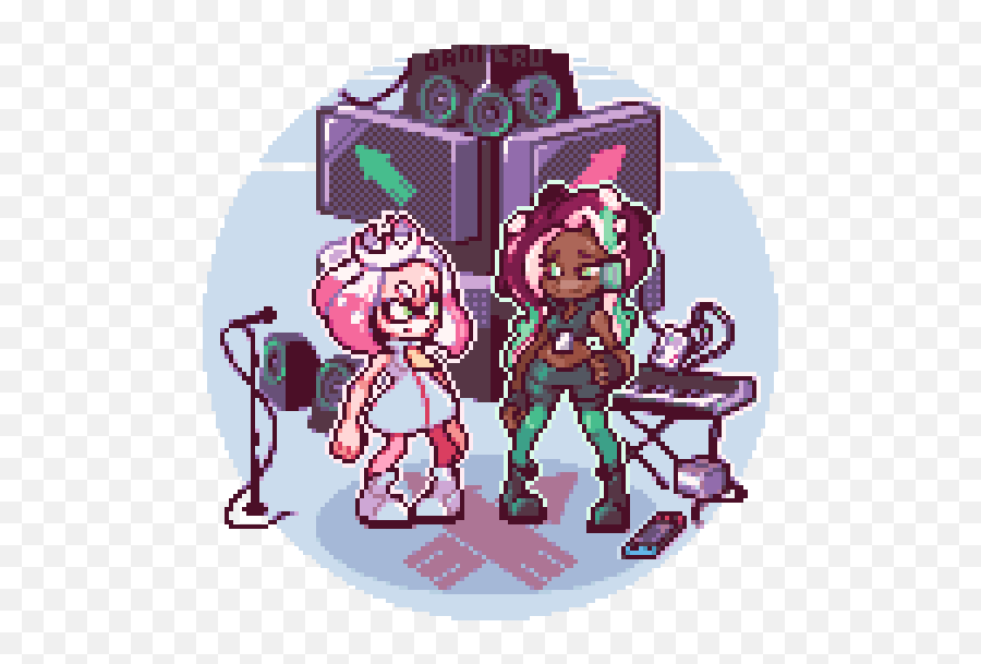 Splatoon 2 Pearl And Marina Icon Page 1 - Line17qqcom Marina Splatoon Pixel Art Png,Splatoon Agent 1 Icon