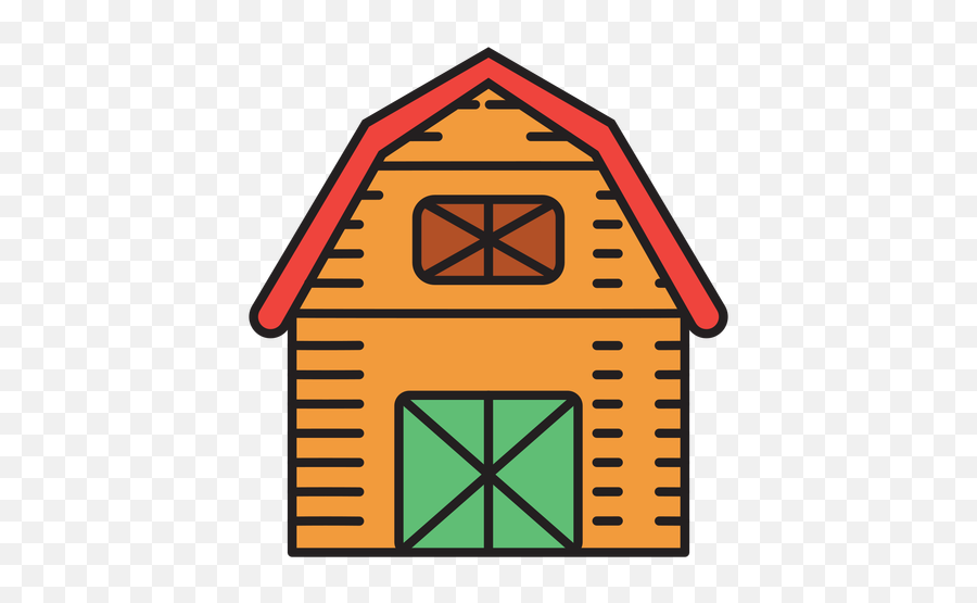 Farm Barn Colored Icon - Color De Granja Png,Barn Icon Png