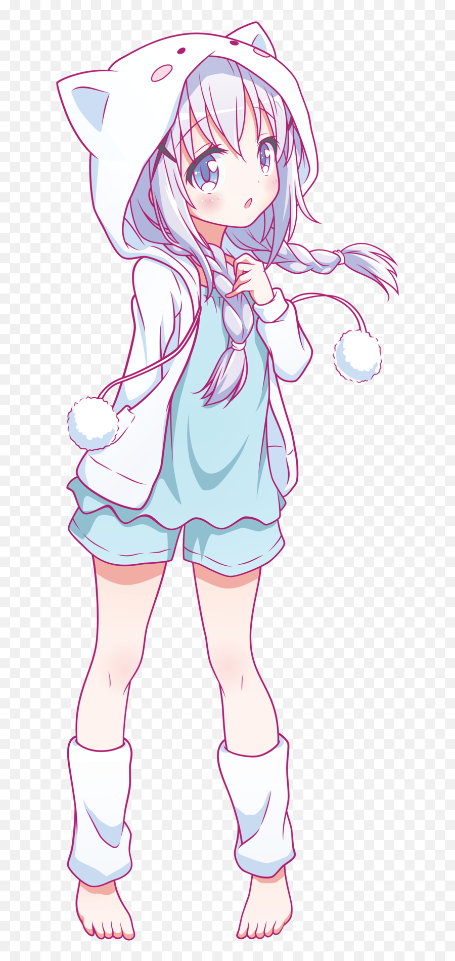 Cute Anime Png 3 Image - Cute Anime Girl Drawing,Cute Anime Png
