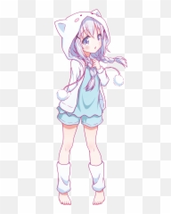 Cute Anime Png 3 Image - Girl Drawing