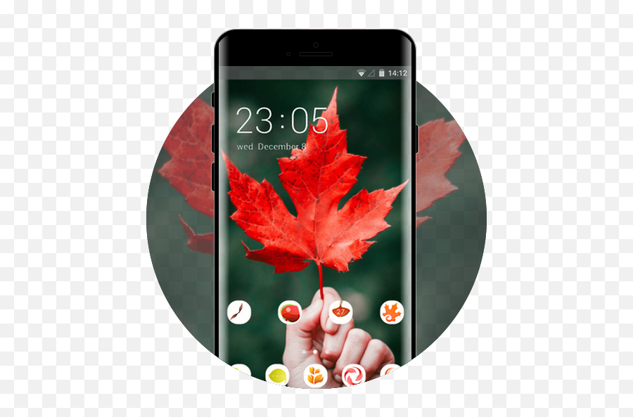 Maple Leaf Autumn Free Android Theme U2013 U Launcher 3d - Bible Quotes Canada Day Png,Red Maple Leaf Icon