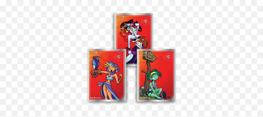 Limited Run Trading Card Set 138 139 140 Shantae - Shantae Limited Run Cards Png,Shantae Icon