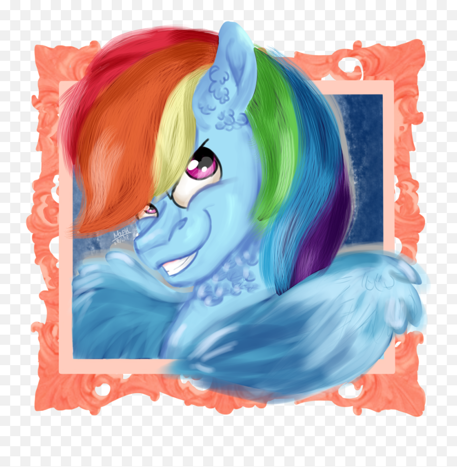 Download Euspuche Bust Looking - Unicorn Png,Rainbow Dash Icon