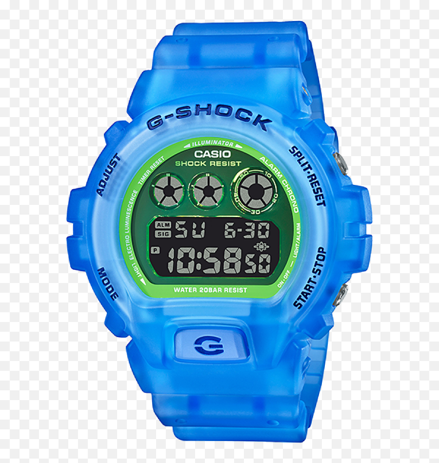 Dw - 6900ls2 Casio Casio G Shock Skeleton Blue Png,Cara Ganti Icon Sinyal Android