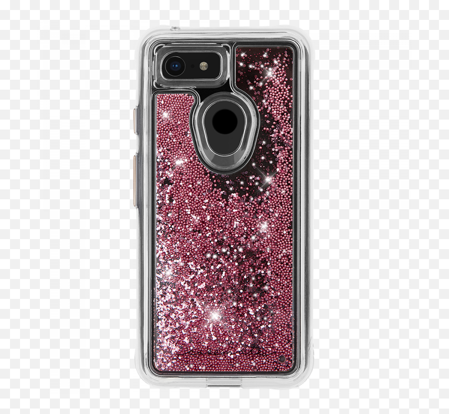 Rose Gold Waterfall Pixel 3 Case - Mate Gold Pixel Case Png,Gold Glitter Star Png