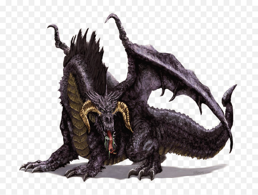 Black Dragon Monster Wiki Fandom - Dungeons Dragons Black Dragon Png,Black Dragon Png