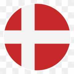 Vector Flag Of Denmark - Round png