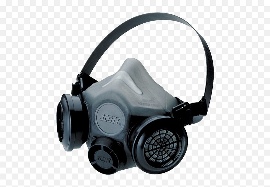 Scott Xcel Half Mask Respirator Clipart - Scott Xcel Half Mask Png,Gas Mask Transparent Background