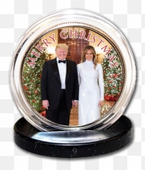 Exclusive U2013 Free Donald U0026 Melania Trump Christmas Collector - png