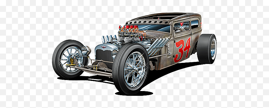Hot Rod - Antique Car Png,Hot Rod Png