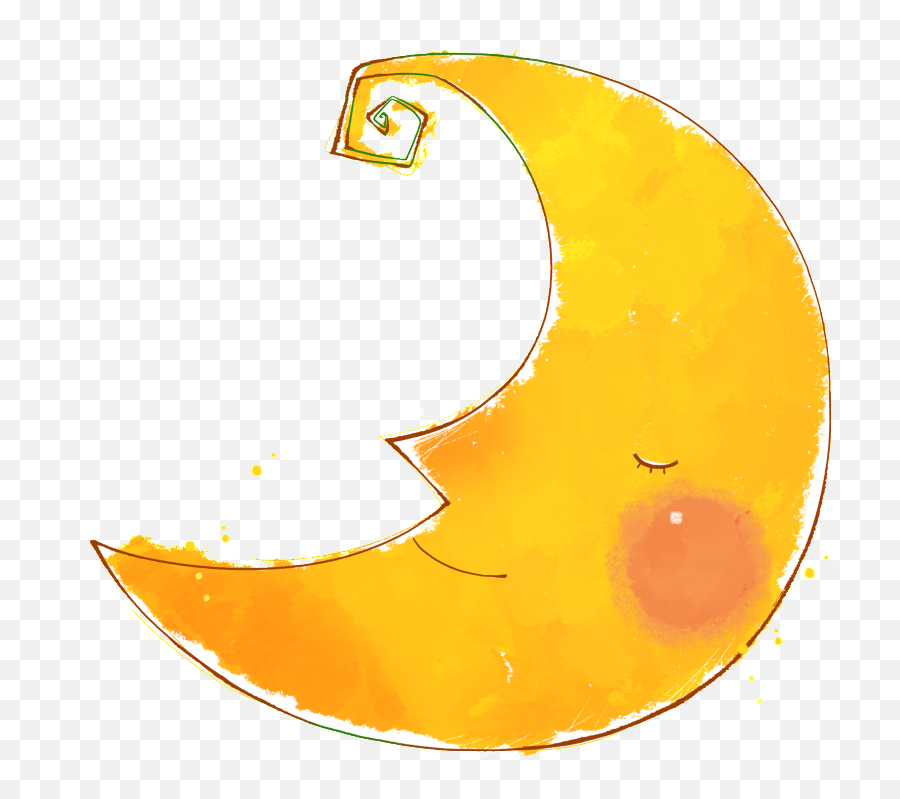 This Graphics Is Simple Moon Transparent Decorative Png