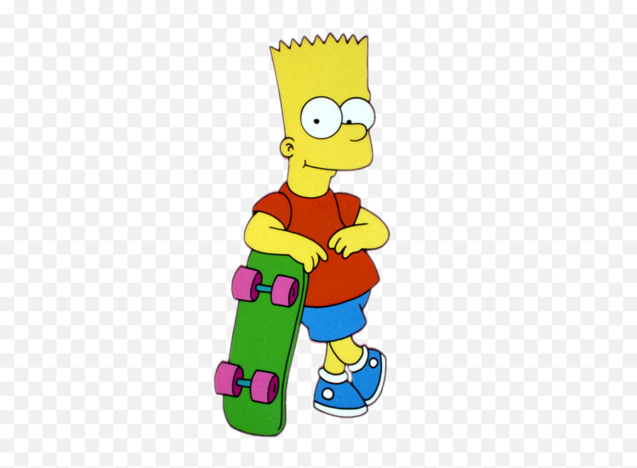 Simpsons - Bart Simpson With Skateboard Png,Simpsons Png