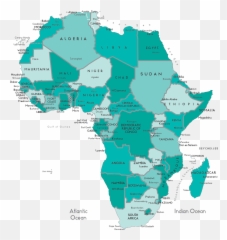 Map Of Africa Transparent Png Clipart - Africa Map Vector Png,Africa Map Png