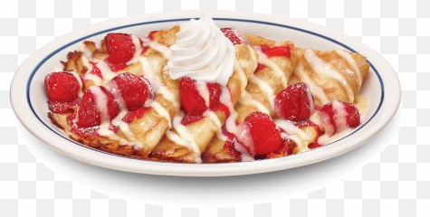 Strawberries U0026 Cream Crepes - Strawberry Png,Crepes Png