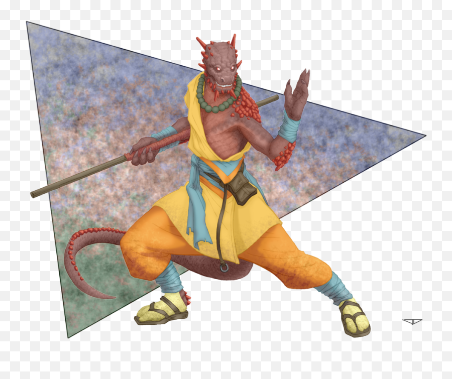 Pwniverse - The Art Of Josh Diffey On Twitter Hey Red Dragonborn Monk Png,Dragonborn Png