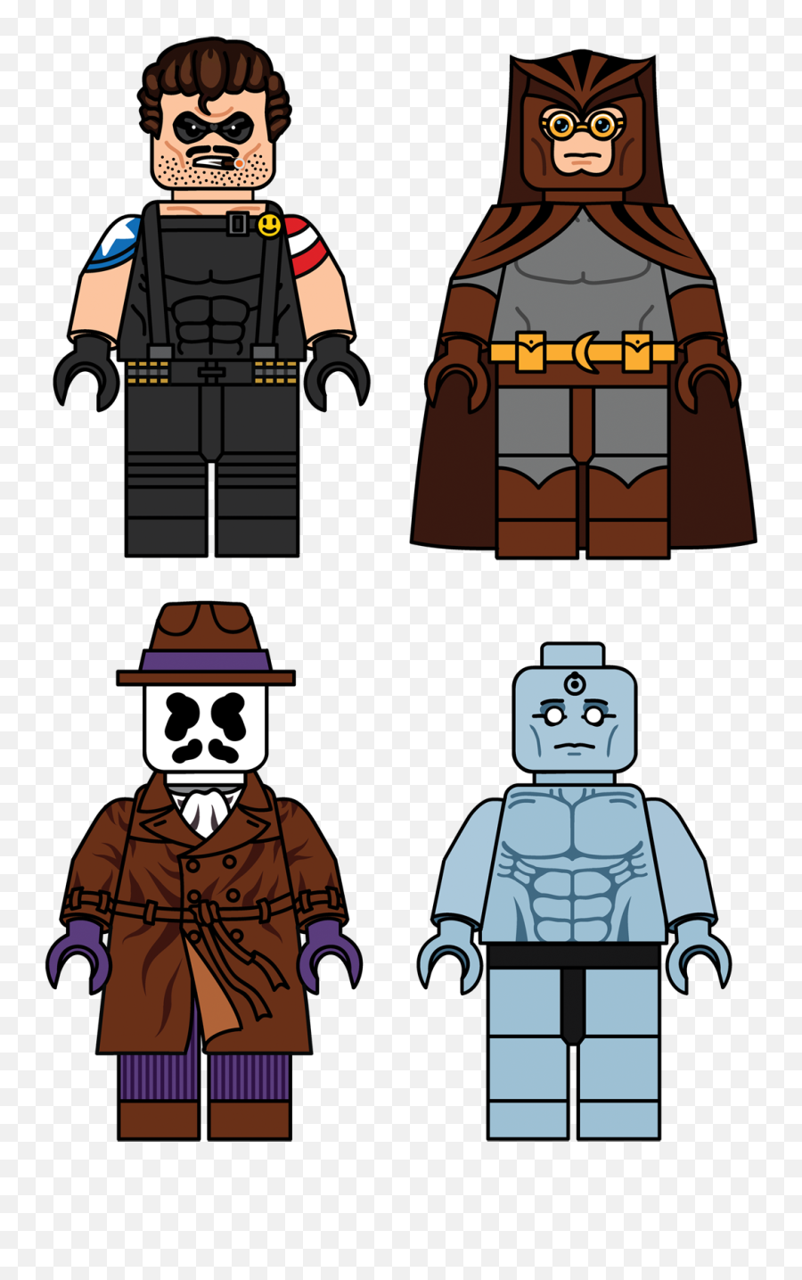 I Made A Watchmen Minifigure Design For T - Shirt Watchmen Cartoon Png,Watchmen Png