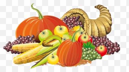 Thanksgiving Cornucopia Png - Transparent Background Clipart