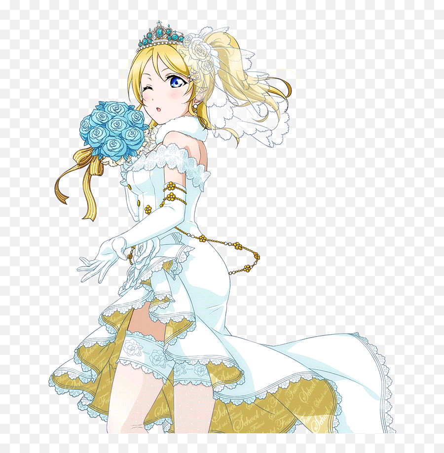 Png The Animes Eli Ayase - Eli Ayase Wedding Dress,Eli Ayase Transparent
