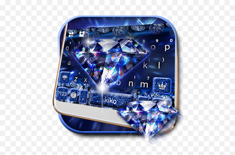 Glow Crystal Diamond Keyboard Theme U2013 Appar På Google Play - Wallpaper Png,Diamond Emoji Png