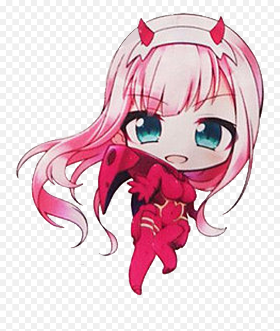 Acrylic Zero Two Mini Chibi Keychain U2013 Tokyo Trending - Zero Two Chibi Png,Zero Two Png