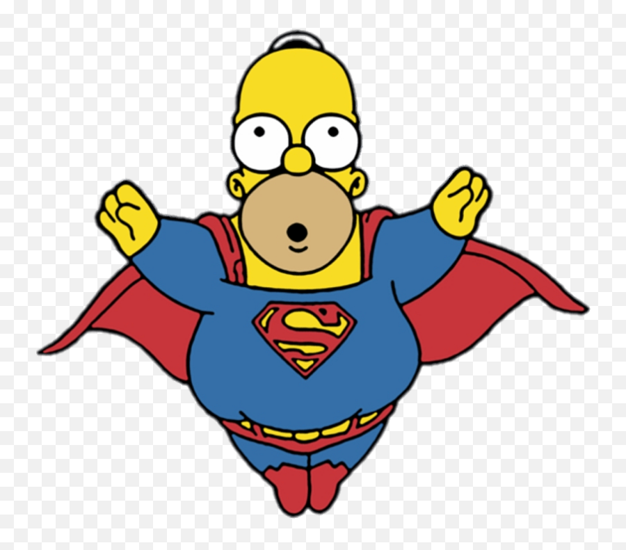 Homer Simpson Superman Transparent Png - Homer Simpson Png,Homer Simpson Transparent