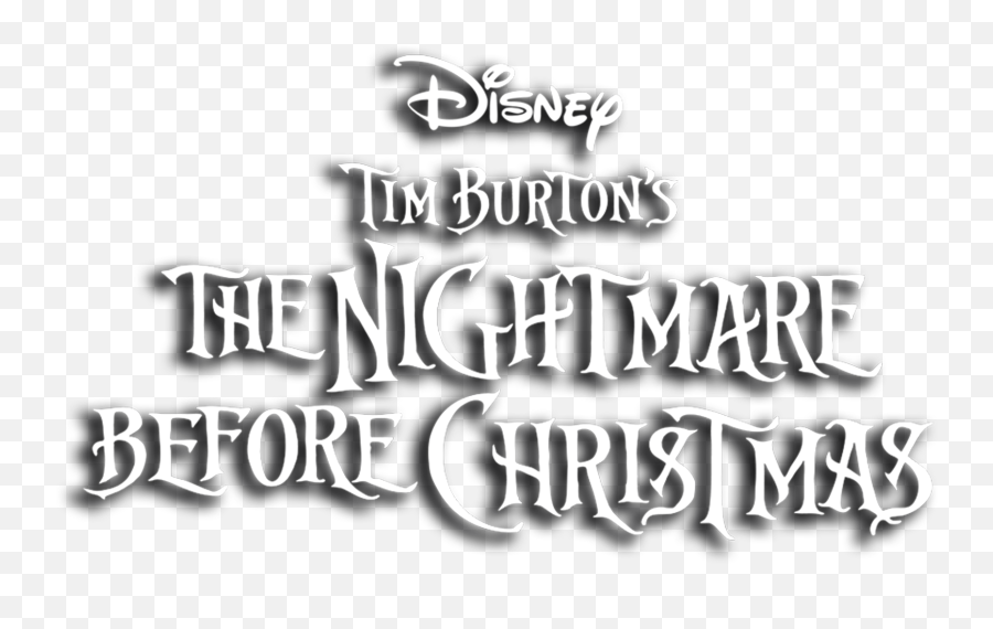 Nightmare Before Christmas - Tim Burtons The Nightmare Before Christmas Logo Png,Nightmare Before Christmas Png