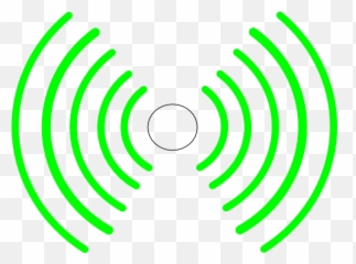Radio Waves Clip Art - Sound Green Png