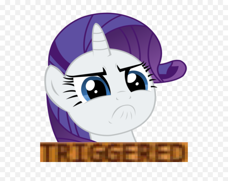 Pony Rarity Safe Simple - Unicorn Triggered Png,Triggered Meme Png