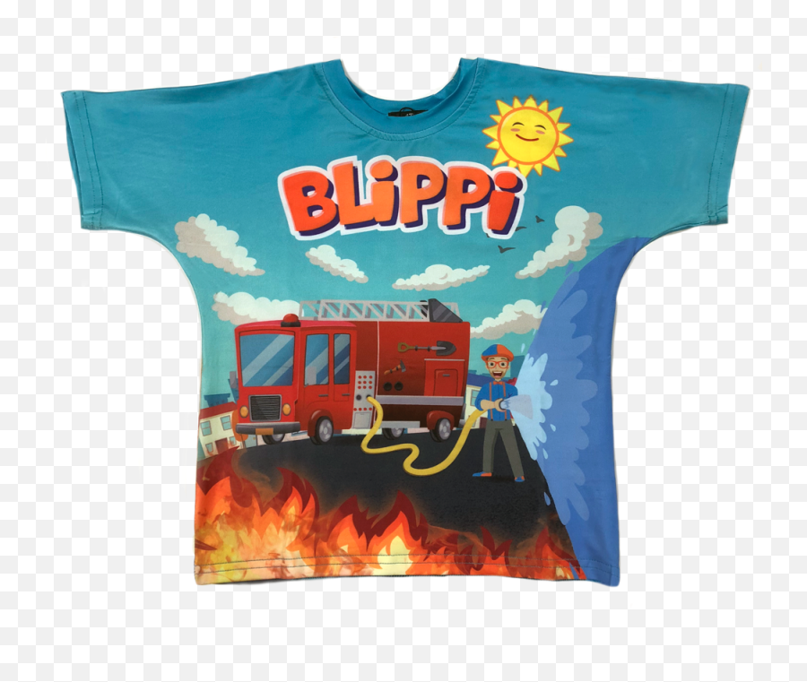 Blippi Firetuck T - Blippi Fire Truck T Shirt Png,Blippi Png