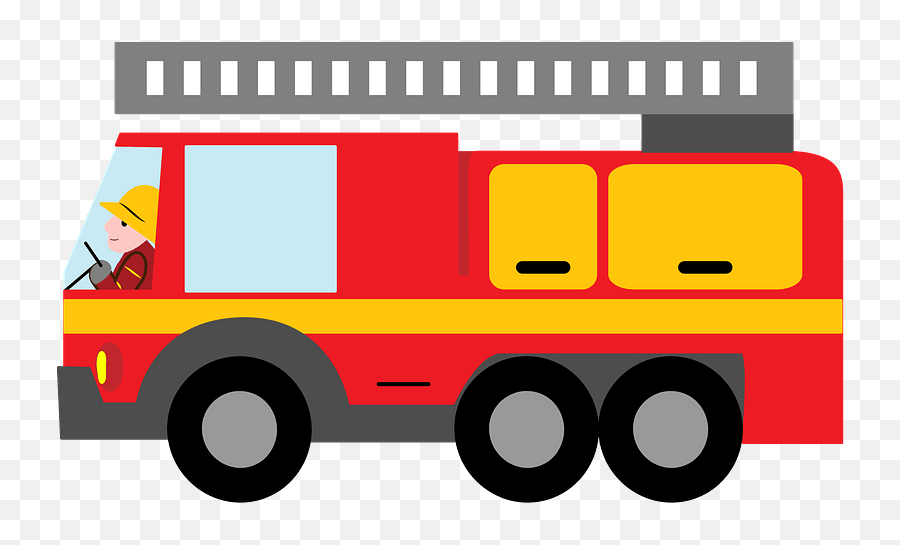 Fire Truck Clipart - Firetruck Png Clip Art,Firetruck Png
