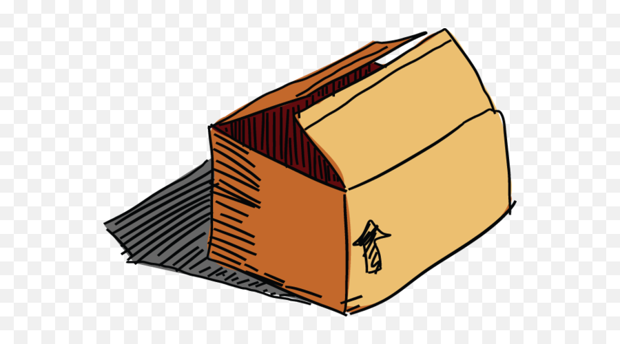 283ga - Open Box Old Boxes Life Image Cardboard Box House Clipart Png,Open Box Png