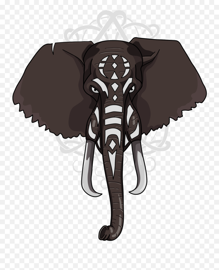 Elephant War Paint - Indian Elephant Png,War Paint Png