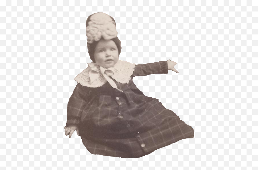 Vintage Baby With A Funny Hat Free Png - Vintage Clothing,Funny Hat Png