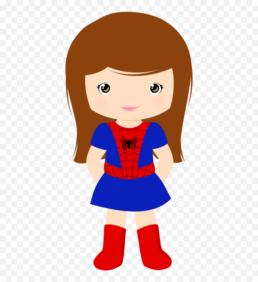 Picture - Spiderman Girl Clipart Png,Super Girl Logo