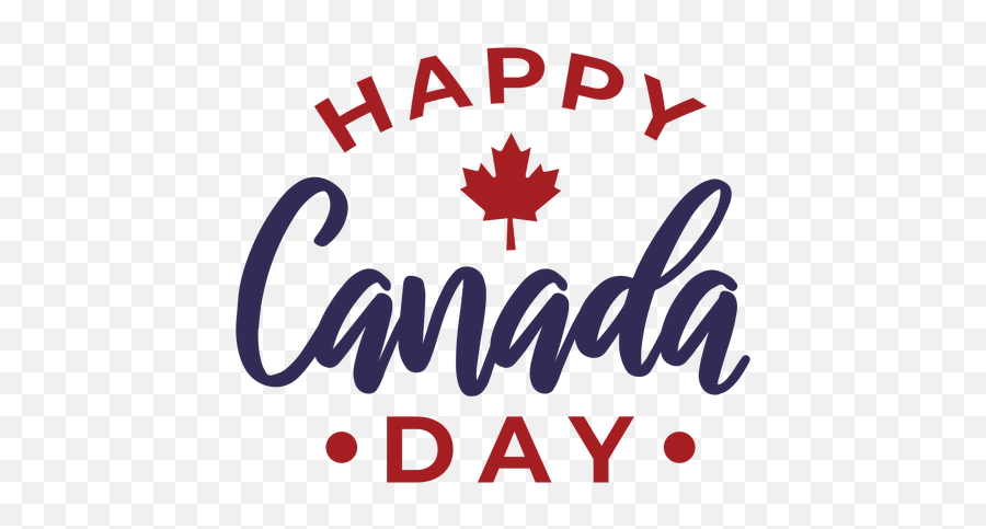 Happy Canada Day Maple Leaf Sticker Badge - Transparent Png Happy Canada Day Png,Canadian Maple Leaf Png
