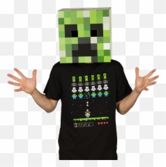 Creeper Head Cardboard Replica - Minecraft Creeper Face Png,Creepers Png