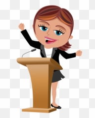 Brenda Reed - Public Speaking Clipart Full Size Png Man And Woman Speakers,Speaking Png