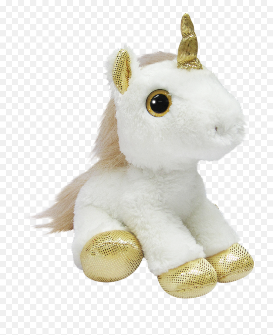 Unicorn Gold Glitter Eyes 30cm - Soft Png,Gold Unicorn Png