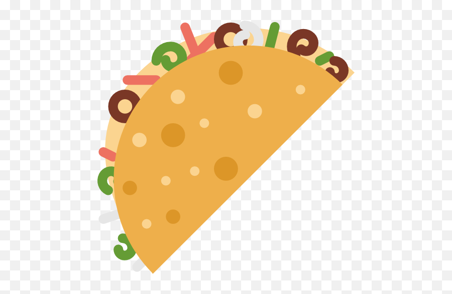 Mexico Tacos Mexican Taco Icon - Transparent Background Mexican Food Icons Png,Mexican Food Icon