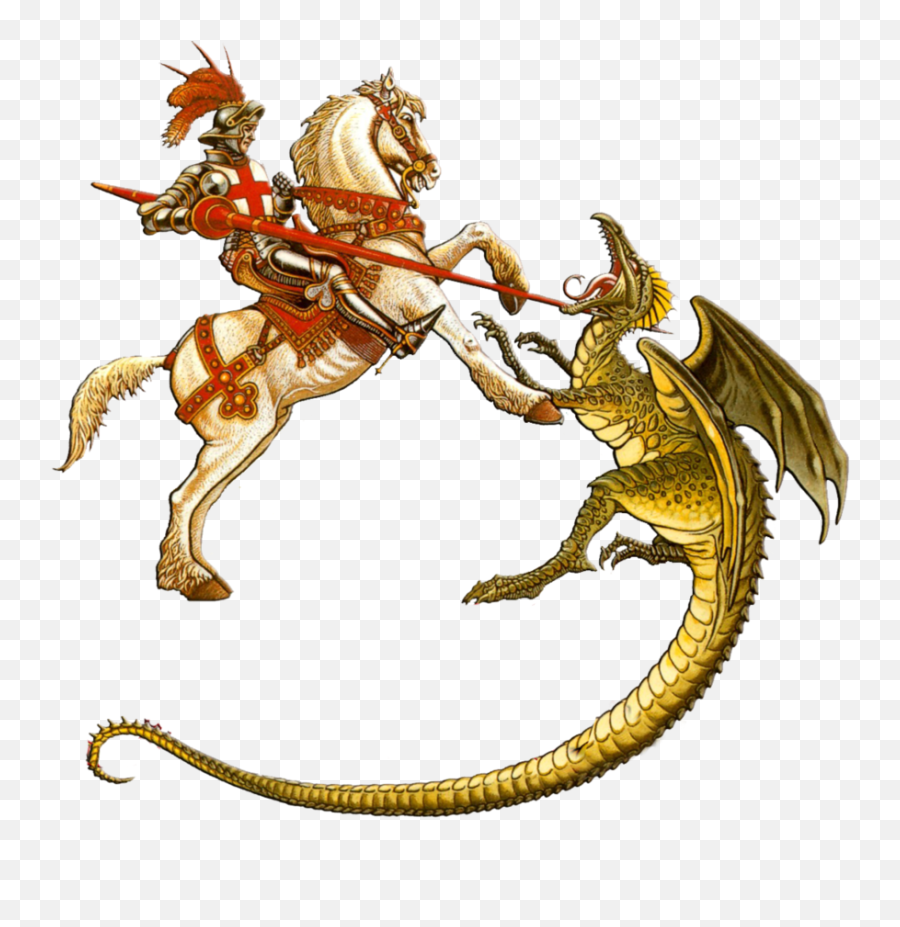 George And The Dragon Clipart - Logo Saint George And The Dragon Png,St George Icon Dragon