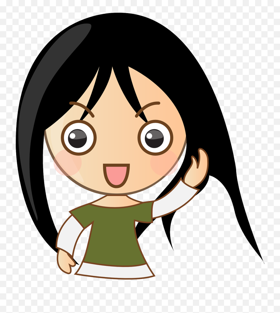 Cute Girl Smile - Cute Angry Girl Clipart Png,Cute Anime Png - free  transparent png images 