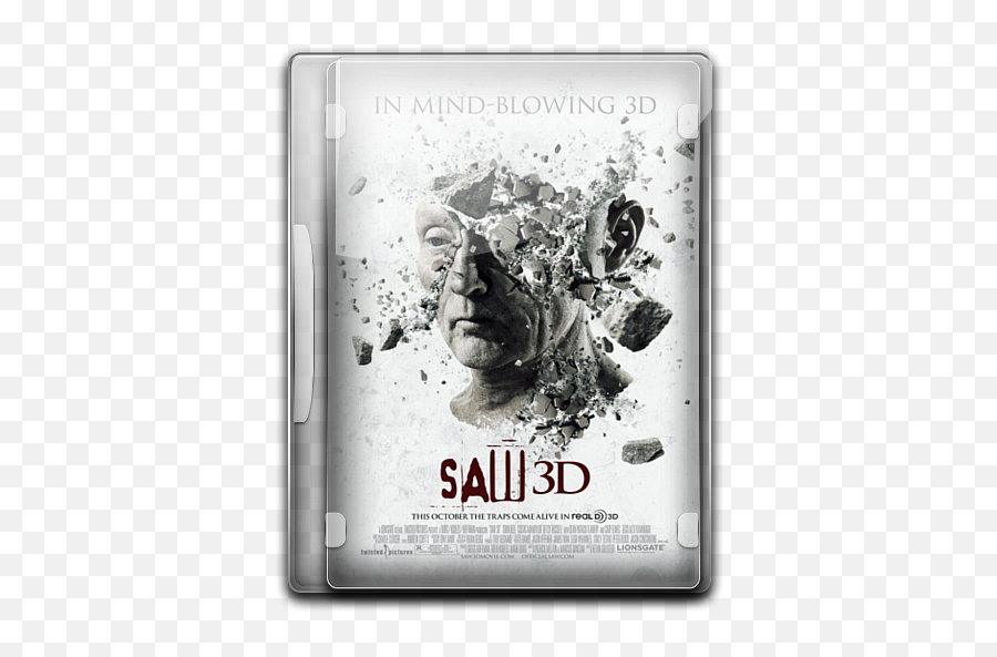 Saw 3d Icon English Movies 2 Iconset Danzakuduro - Saw 3d Dvd Cover Png,3d Folder Icon