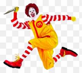 Ronald Mcdonald With A Knife Png Official Psds - Mcdonald Transparent Background