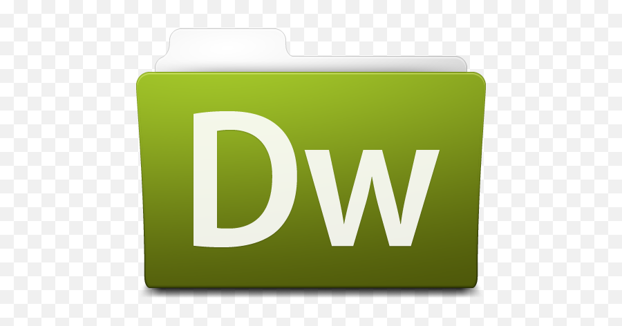 Adobe Dreamweaver Folder Icon - Adobe Dreamweaver Folder Icon Png,Dreamweaver Cc Icon