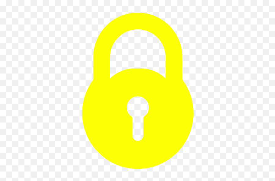 Yellow Lock Icon - Free Yellow Lock Icons Yellow Lock Png,Lock Icon Free
