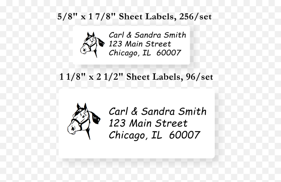 Horse Icon Address Labels - Headquarterscom Lovas Logó Png,Horse Icon