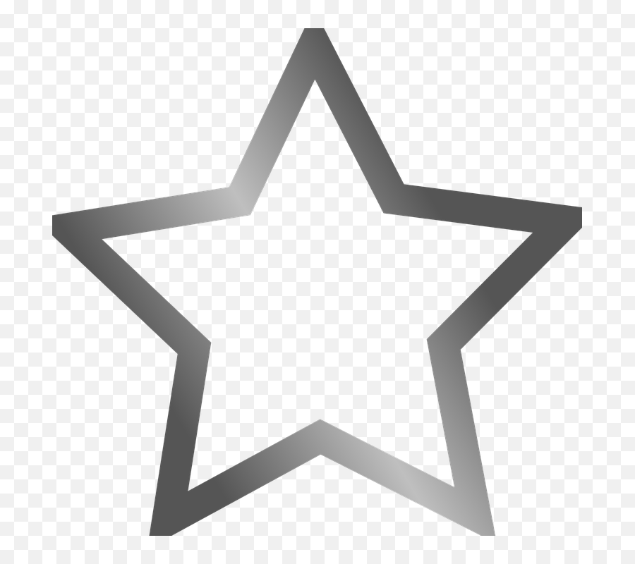Free Vector Graphic - Silver Star Transparent Background Png,Hollywood Star Png