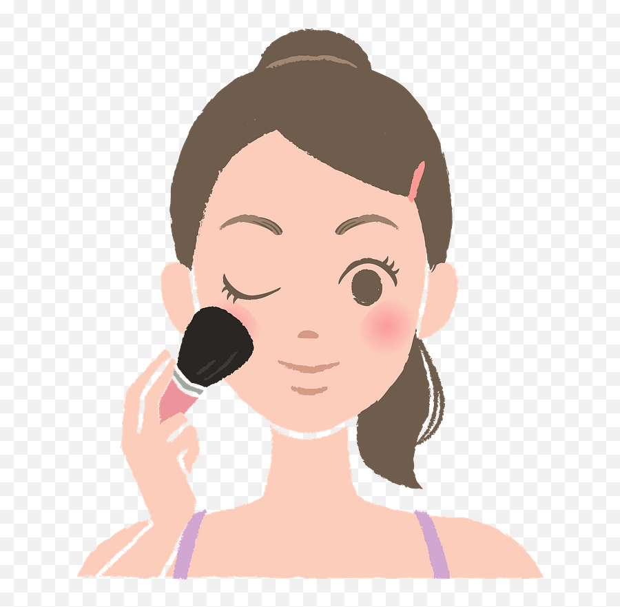 Download Free Doing Girl Vector Pic Makeup Icon Favicon - Putting On Makeup Clipart Transparent Png,Makeup Icon